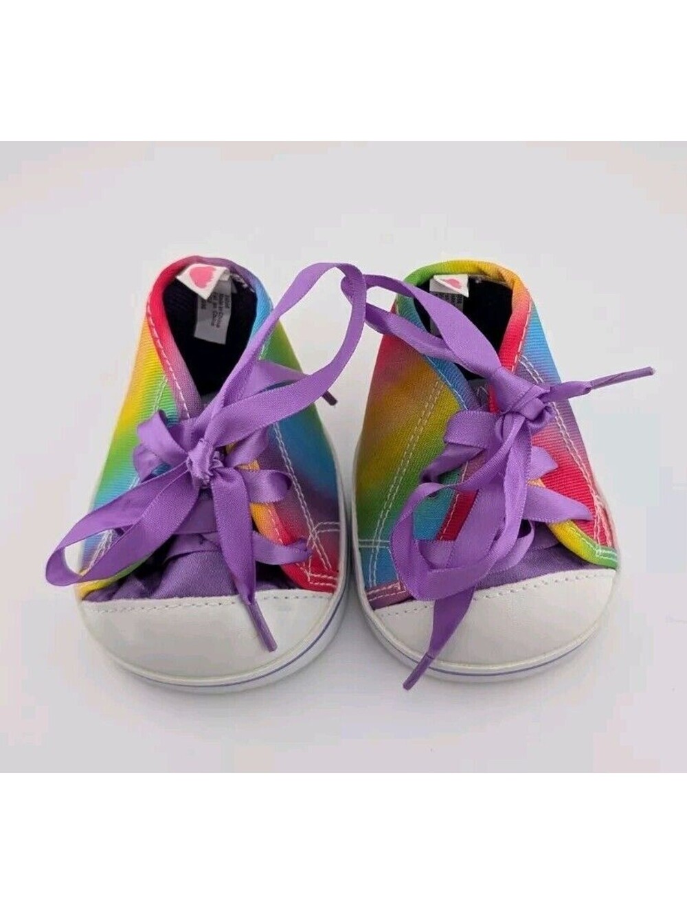 Build A Bear Rainbow Sneakers Lace Up Shoes For Teddy Bear BAB